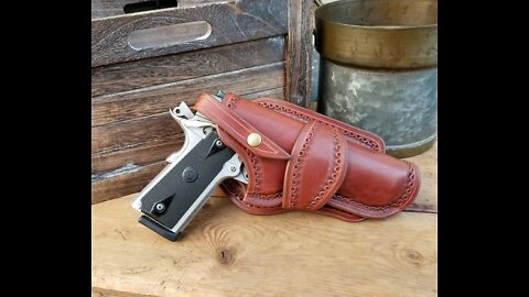How To Craft a 1911 Leather Holster | EASY | Hellhound Original