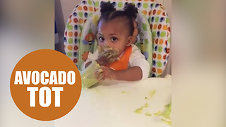 Cute video of toddler eating avocado and banana goes viral