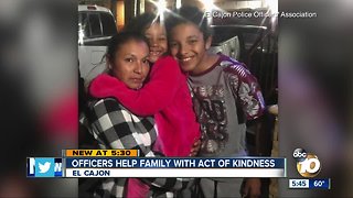 Officers help family with act of kindness