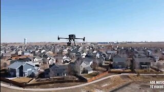 DJI Matrice 300 RTK filmed with Mavic Mini