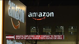 Amazon employees urge company to protect staff after local worker tests positive for virus