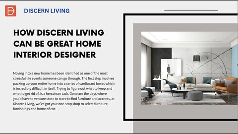 How Discern Living Can be great Interior Designer