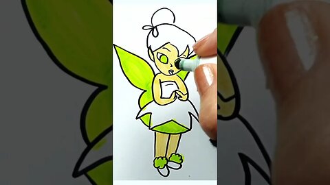 How to Draw and Paint Tinkerbell from Peter Pan