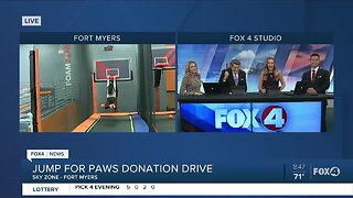 Sky Zone jump for paws donation drive