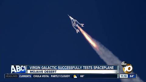 Virgin Galactic tests spaceplane