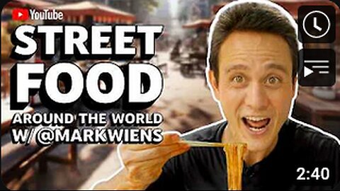 @MarkWiens shows us the world’s best street food…DO NOT WATCH IF HUNGRY!!