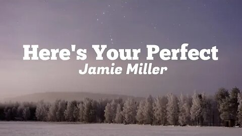 Jamie Miller - Here's Your Perfect (lyrics)