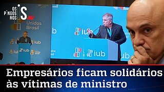 Empresários fazem minuto de silêncio por vítimas de autoritarismo de Moraes