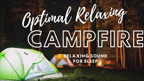 Relaxing Cozy Campfire Sound 🔥Burning And Crackling Fire Sound in Night | Bonfire🔥 Optimal Relaxing