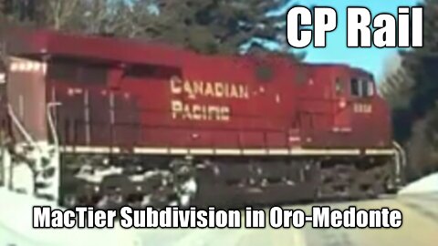 CP Rail MacTier Subdivision @ Oro-Medonte for 8856 N with dpus 7027 and 8151. Jan.26, 2022