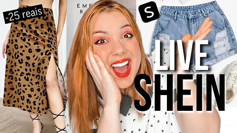 LIVE DA SHEIN: comprinhas muito baratas na Shein, blusas arrumadinhas, saia poderosa, sutiã e short