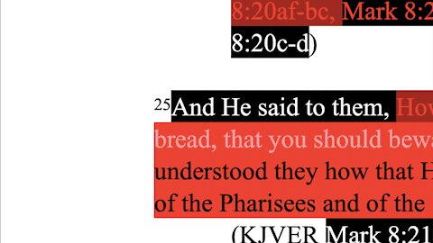 317. Doctrine of the Pharisees & Sadducees. Matthew 16:11-12, Mark 8:21