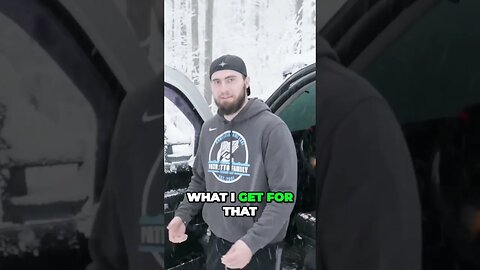 Truck window left down during a snow storm!