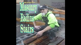 masonry radius stairs