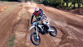 Ripping it Up on Dirt Bikes in My Friends Backyard!