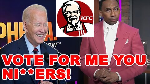Stephen A DESTROYS Biden for PANDERING to Black People with FRIED CHICKEN for votes!