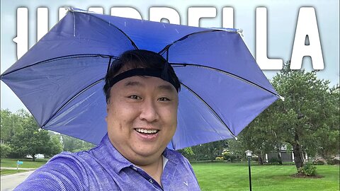Umbrella Hat Thunderstorm Test