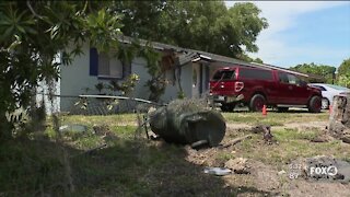 Car hits home in Fort Myers