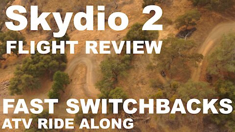 Skydio 2: Must Have! - Fast Switchbacks - ATV Ride Along (4K)
