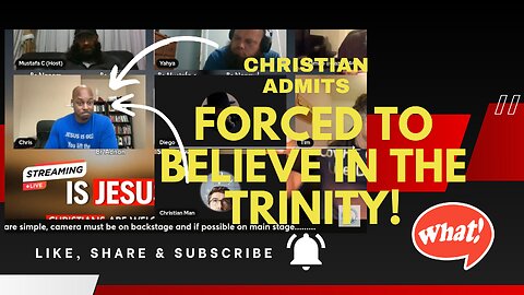 Christian Admits. Forced to believe.