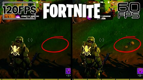 Fortnite 120FPS Gameplay on PS5/Xbox Series X (60fps vs 120fps Graphics Differences)