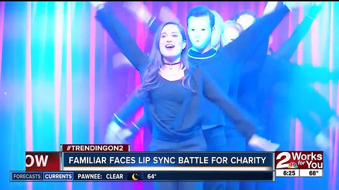 Travis Guillory and Gitzel Puente compete in lip sync battle for charity