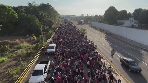 Biden's Border Crisis: 8,000+ Migrant Caravan En Route To The U.S. Border