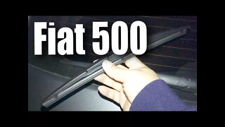 How to install the rear wiper on a Fiat 500