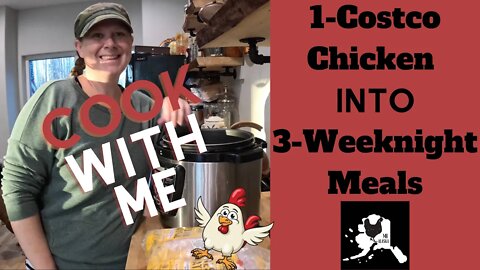 1 Chicken into 3 Weeknight Meals | Chicken Pho, Chicken Gravy, Chicken Spaghetti