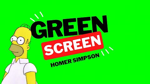 Homer full length green screen