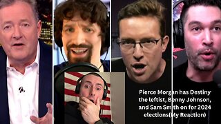 Pierce Morgan has Destiny, Benny Johnson, and Sam Smith on his show to discuss Trump versus Biden!