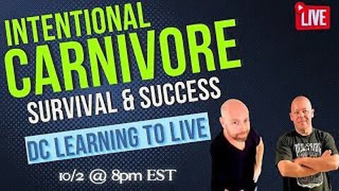 Intentional Carnivore Live interviews me DC Learning to live #cancer #cancersurvivor #carnivore