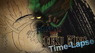 Digital Painting: Legend Of Zelda: Majora's Mask - DekuKing Time-lapse