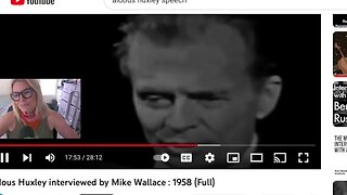 Aldous Huxley 1958 Interview with Mike Wallace React Part 2 of 3