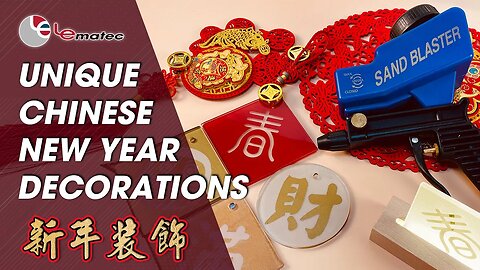 How to Easy to Make Decor Ideas for Chinese New Year? Simple to do it by sandblasting. Do it Now.