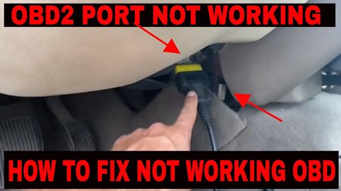 OBD2 PORT NOT WORKING | HOW TO FIX NOT WORKING OBD PORT | Very Easy To Fix OBD2 Port