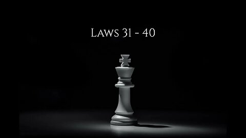 48 Laws of Power by Robert Greene | Laws 31 - 40 | Summary & Key Lessons