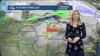 Thursday marks warmest day of the week with highs in the lower 60s
