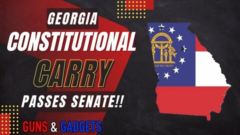 Georgia Senate Passes Constitutional Carry!