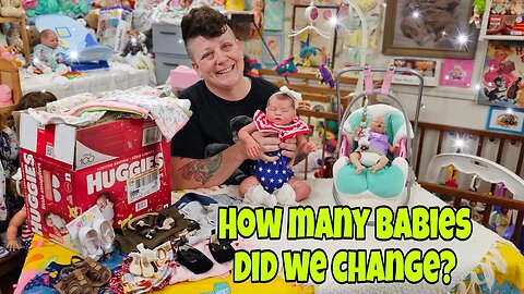 Giveaway| Haul - Limited Edition Diapers| Changing All My Reborn Baby Dolls