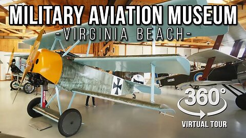 Military Aviation Museum Tour In 360 VR - World War 1 & 2 Aircraft - Virginia Beach, VA