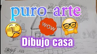 Como dibujar una casa fácil 🤟🌿🌸😃#dibujosfaciles #gatotom #recetasfaciles #desenhos