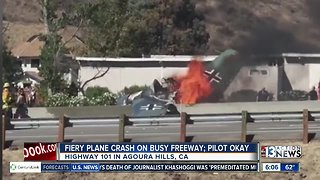 Fiery plane crash in California