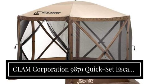 CLAM Corporation 9879 Quick-Set Escape Shelter, 140 x 140-Inch, BrownBeige