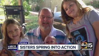 Sisters spring into action to help diabetic grandfather