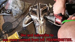 Welding/fabricating a mandolorian mythosaur skull from scrap metal