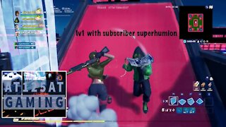 Fortnite | A quick 1v1 with subscriber superhumion.