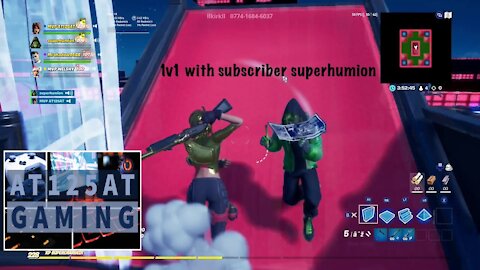 Fortnite | A quick 1v1 with subscriber superhumion.