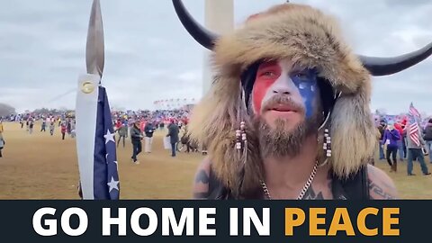 NEW FOOTAGE: "QAnon Shaman" Jacob Chansley Asked Protestors To Go Home On January 6th