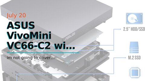 ASUS VivoMini VC66-C2 with Intel Six Cores Core i5-10400, 8GB RAM, PCIE 256GB SSD, Triple 4K, W...